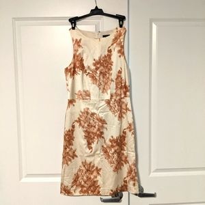 Ann Taylor cream dress with flower detail